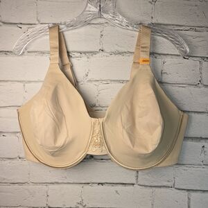 VANITY FAIR BEAUTY BACK FULL FIGURE MINIMIZER UNDERWIRE BRA BEIGE 44DD NWT